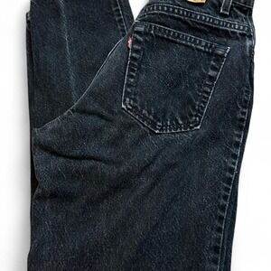 Vintage Levi's 532 black denim jeans Size 6 made in USA 90s